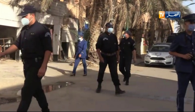 أمن ورقلة ينظم العديد من المداهمات في أول يوم لتقليص الحجر الصحي