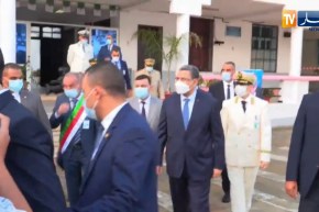 عنابة : وصول “جراد”  إلى مركز الإمتحان الشايب العربي لإعطاء إشارة إنطلاق إمتحان شهادة البكالوريا