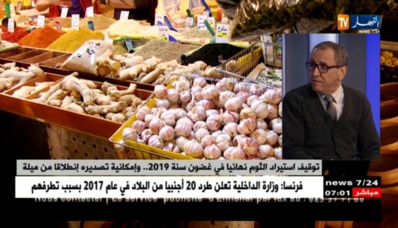 توقيف إستيراد الثوم نهائيا في غضون سنة 2019 …و إمكانية تصديره إنطلاقا من ميلة