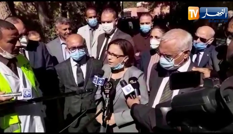 “وزيرة التضامن بالبيض :” زيارتنا تأتي لإجل إطلاع على ما مدى التكفل بعائلات ضحايا الإنفجار