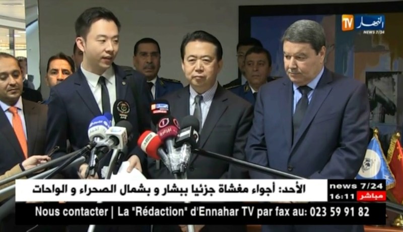 رئيس الأنتربول  : ” الشرطة الجزائرية تبذل مجهودات كبيرة لحفظ الأمن والإستقرار !! “