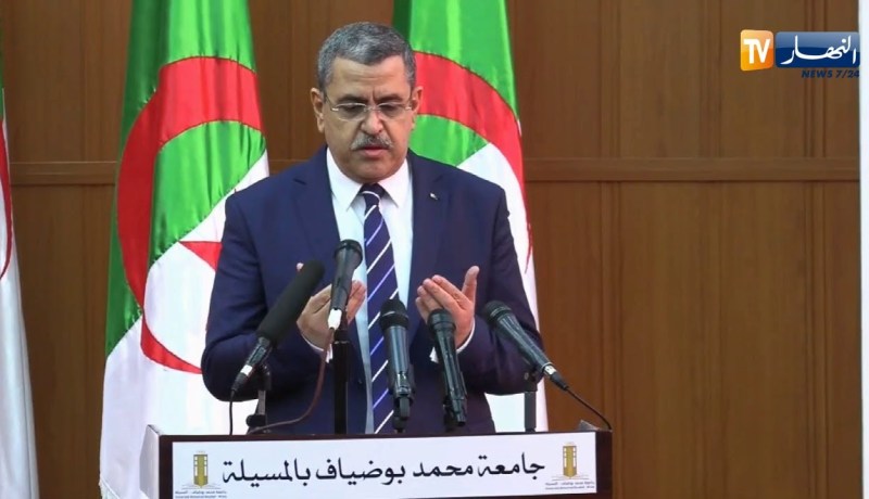 الوزير الأول  يترحم على أرواح ضحايا كوفيد19 بجامعة المسيلة