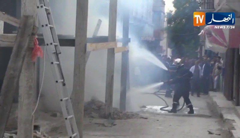 أم البواقي: إشتعال النار بأنبوب غاز بنهج “ميلود أمقران” في مدينة عين البيضاء