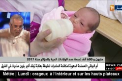 مليون و 600 ألف نسمة عدد الولادات الحية بالجزائر سنة 2017