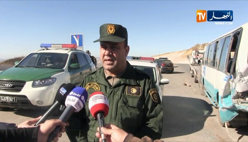 المدية: 18 جريح في حادث إصطدام حافلتين لنقل المسافرين