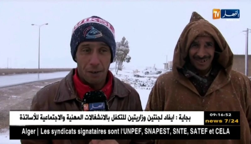 النعامة : الولاية تكتسي حلة بيضاء جراء التساقط الكثيف للثلوج