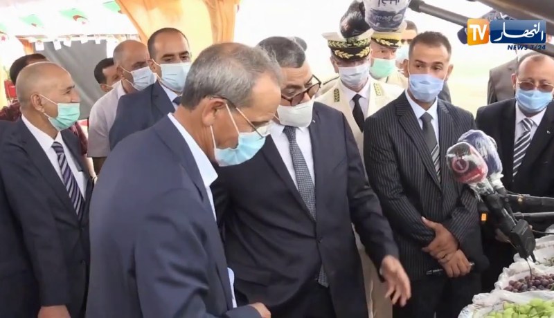 “الوزير الأول ينبهر بفاكهة سيدي بلعباس.. “أنا ابن حي شعبي لازم توصلوهالنا