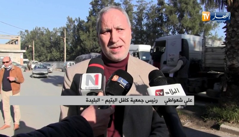 البليدة: جمعية كافل اليتيم ترسل 60 طن من متلف المواد الغذائية والطبية إلى الجنوب