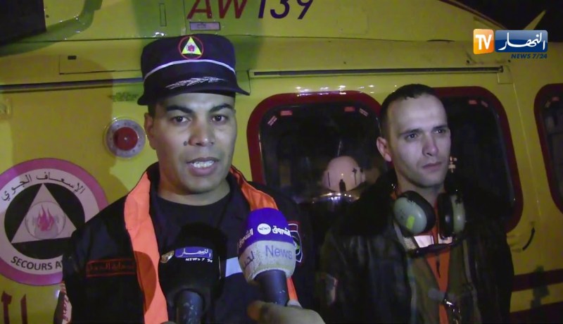 نقل مريض بهيليكوبتر الحماية المدنية من مطار الوادي إلى غرداية