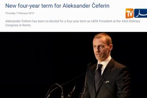 إعادة إنتخاب السلوفيني تشيفرين بالتزكية رئيسا “للويفا” لمدة 4 سنوات