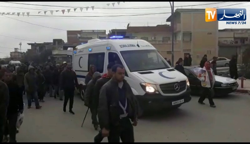 شاهد جنازة التلميذ ياسين بركان في ميلة