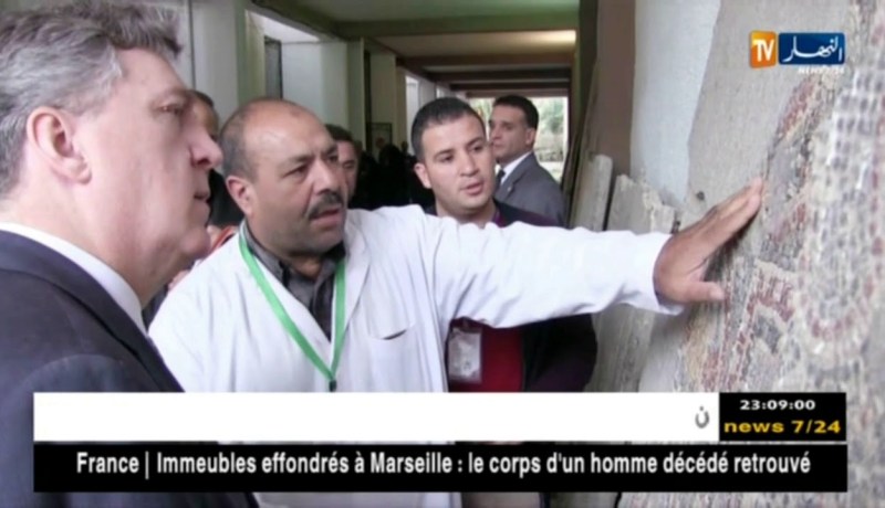 سطيف: السفير الأمريكي بالجزائر يشرف على أشغال ترميم الفسيفساء بالمتحف الوطني