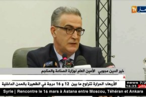 الأمين العام لوزارة الصناعة..لن نوقف إستيراد قطع الغيار حتى ترتفع نسبة الإنتاج محليا