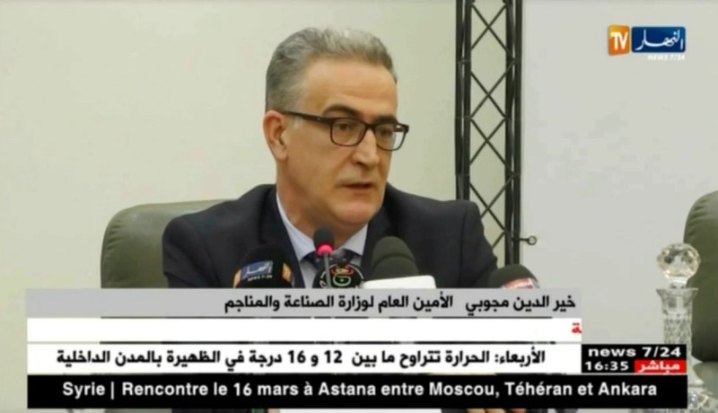 الأمين العام لوزارة الصناعة..لن نوقف إستيراد قطع الغيار حتى ترتفع نسبة الإنتاج محليا