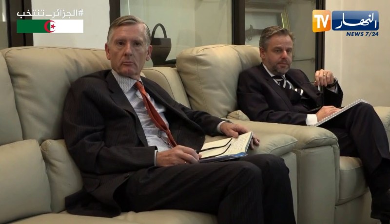 ميهوبي يستقبل سفراء ألمانيا ,هولندا وبلجيكا بمقر الأرندي