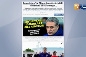 مدرب فنرباتشي يقرر إبعاد سليماني حتى نهاية الموسم حسب الصحافة التركية