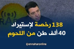 قدور هاشمي كريم : 138 رخصة صحية لإستيراد اللحوم