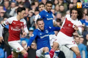 أرسنال يسقط أمام إيفرتون ومهدد بفقدان المركز الرابع