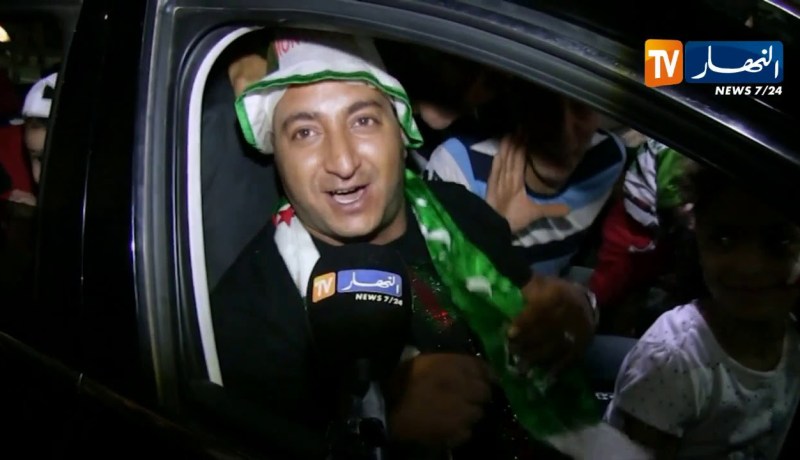 سكان ولاية النعامة ينزلون إلى الشوارع إحتفالا بتأهل الجزائ لنهائي كأس إفريقيا