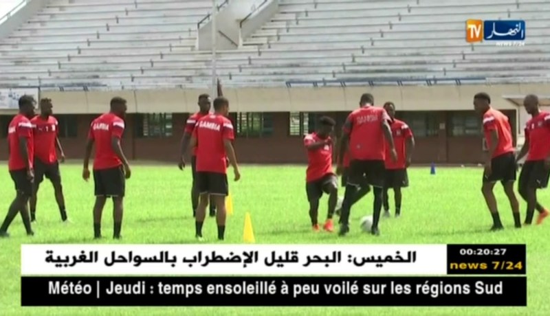 المنتخب الغامبي يجري ثاني حصة تدريبية تحسبا لمواجهة الخضر