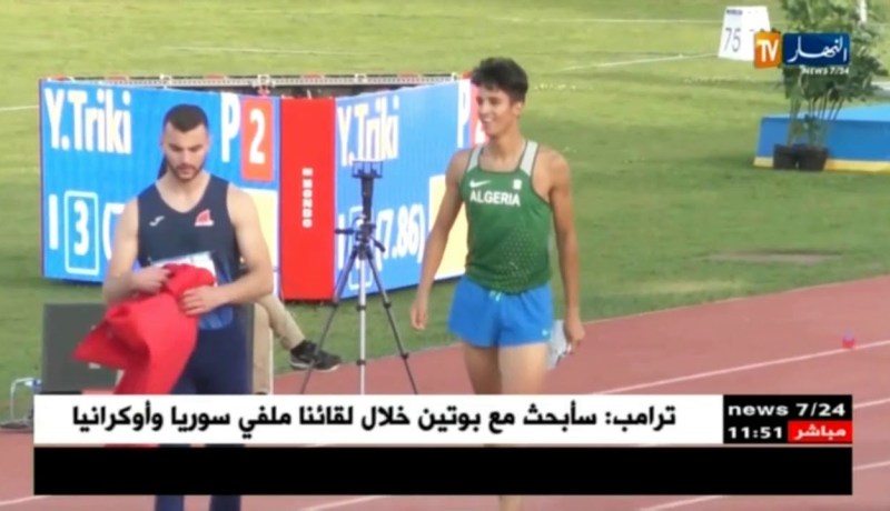 محمد ياسر تريكي يهدي الجزائر ميدالية فضية في إختصاص الوثب الطويل
