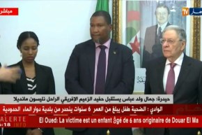 جمال ولد عباس يستقبل حفيد الزعيم الإفريقي الراحل نيلسون مانديلا