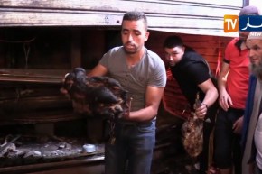 العاصمة/ مخلفات حريق سوق الخضر والفواكه لبئر خادم