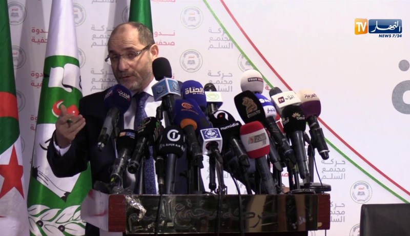 مقري: “الذهاب إلى إنتخابات تشريعية أمر حتمي بعد تعديل الدستور”