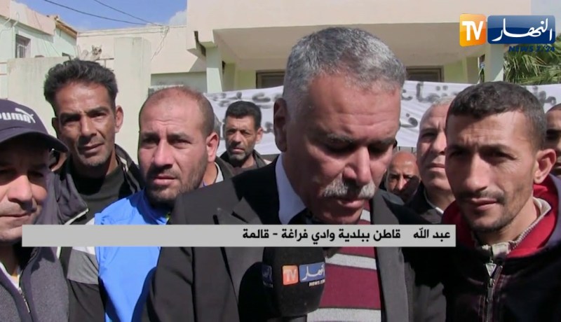 قالمة: العشرات من المواطنين يغلقون مقر بلدية وادي فراغة