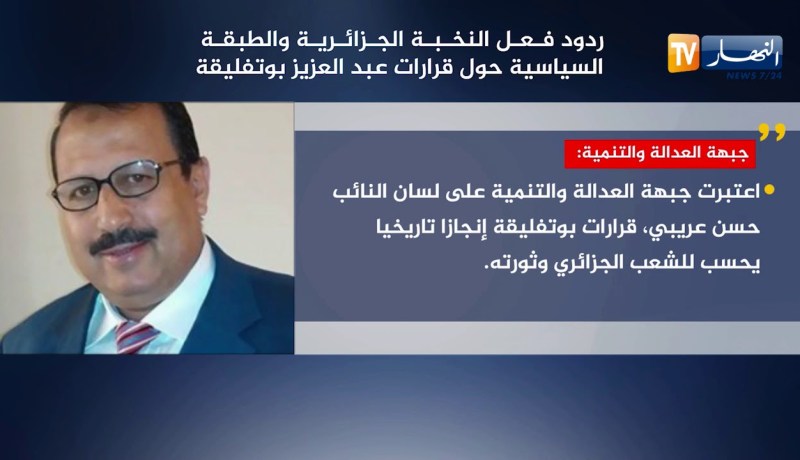 ردود فعل النخبة الجزائرية والطبقة السياسية حول قرارات عبد العزيز بوتفليقة