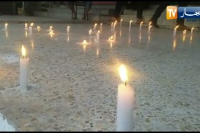 بجاية: شاهد ناشطون يشعلون الشموع إحياءا لذكرى إغتيال المطرب القبائلي معطوب الوناس