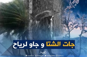ثلوج كثيفة , أمطار غزيرة وجو بارد / حالة الطقس لظهيرة يوم الخميس 10/01/2019