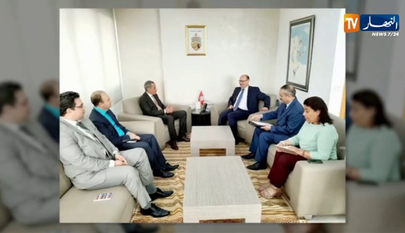 وزير الطاقة والمناجم والإنتقال الطاقوي التونسي يستقبل سفير الجزائر بتونس