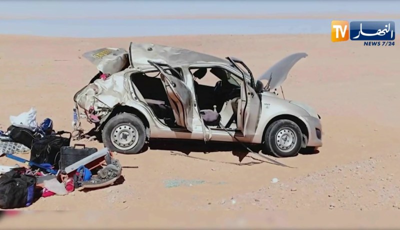 تندوف: وفاة شخص وإصابة إثنين آخرين في حادث إنحراف سيارة بالطريق الوطني 50