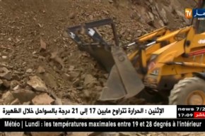 بجاية: عودة الحركة إلى الطريق الولائي رقم 158 بأميزور إثر إنسداده بإنزلاق للتربة