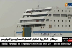 سكيكدة/ تأجيل رحلة الباخرة “طاسيلي 2” بسبب سوء الأحوال الجوّية