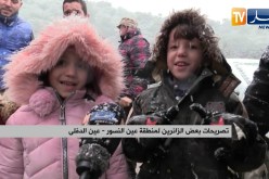 عين الدفلى : توافد العالات على منطقة عين النسور بعد تزيينها بالحلة البيضاء