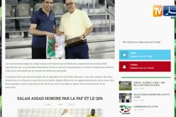 الإتحادية الجزائرية ونظيرتها القطرية تكرمان الدولي الجزائري السابق “صالح عصاد”