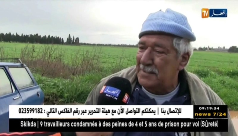 وهران/ سيول الأمطار المختلطة بمياه الصرف الصحي تسبب خسائر للفلاحين