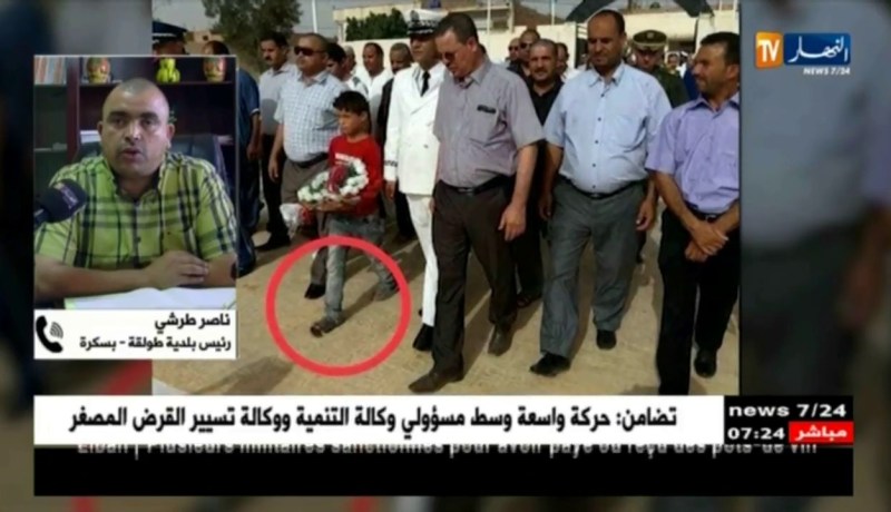 رئيس بلدية طولقة/” الطفل من عائلة ثورية وسنتكفل به”