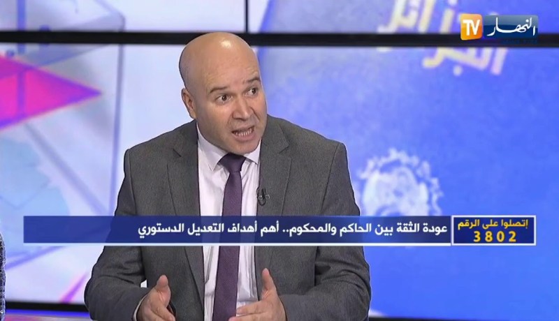 عبد الرحمان عرعار: لابد من كسب ثقة المواطنين لإنجاح الإستفتاء على الدستور