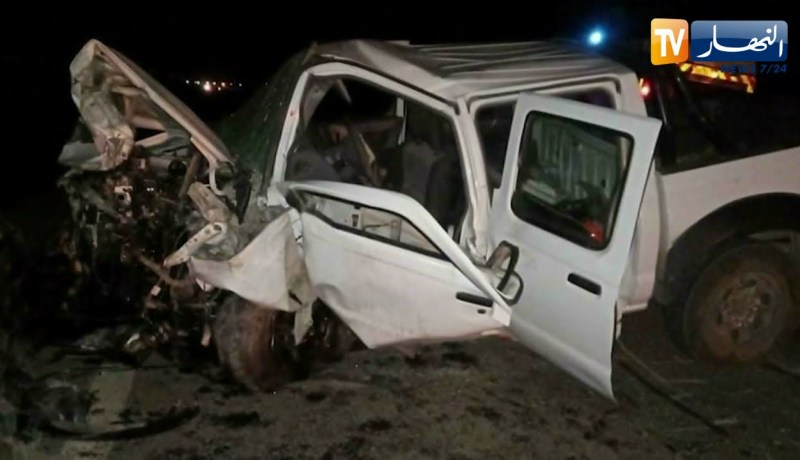 البيض: وفـ.ـاة 4 أشخاص من عائلة واحدة في حـ.ـادث مرور أليـ.ـم بالكاف لحمر