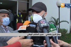 بلماضي: لسنا راضون تماما بالنتيجة ونريد دائما تقديم الأفضل والفوز