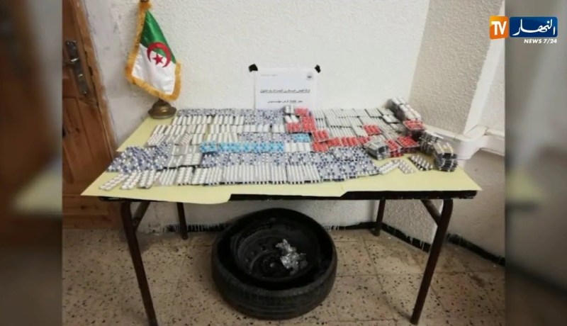 الطارف: حجز 3688 قرص مهلوس كانت مخبأة بعجلة بالمعبر الحدودي أم الطبول