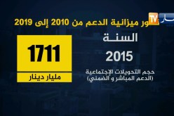 مالية: تطور ميزانية الدعم من 2010 إلى 2019