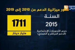 مالية: تطور ميزانية الدعم من 2010 إلى 2019