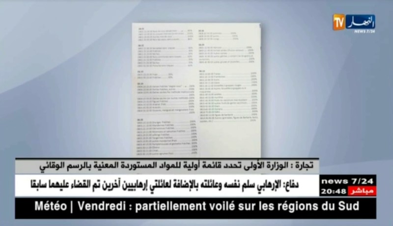 تجارة: الوزارة الأولى تحدد قائمة أولية للمواد المستوردة المعنية بالرسم الوقائي