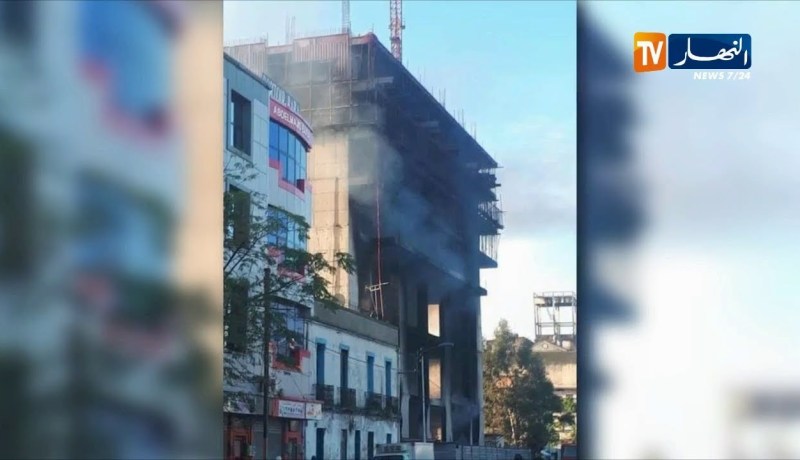 عنابة: حريق بعمارة في طور الإنجاز بورشة صينية
