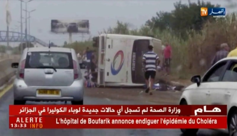 تيبازة/ إنقلاب حافلة لنقل المسافرين يخلف عدة جرحى بدواودة