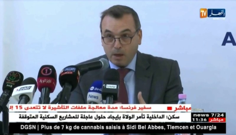 إيريك جيرون : ” يجب على طالب التأشيرة أن يُرفق ملف كامل وصادق لتسهيل عملية دراسته !”